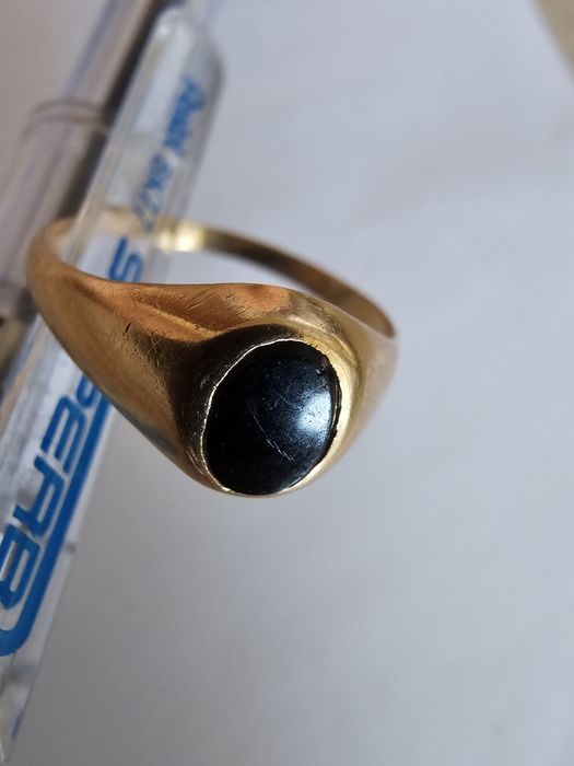 Anel ouro 19,2k com pedra