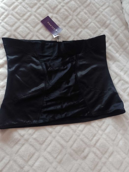 (XL) LASCANA/ Czarny pas modelujący, top modelujący, NOWY