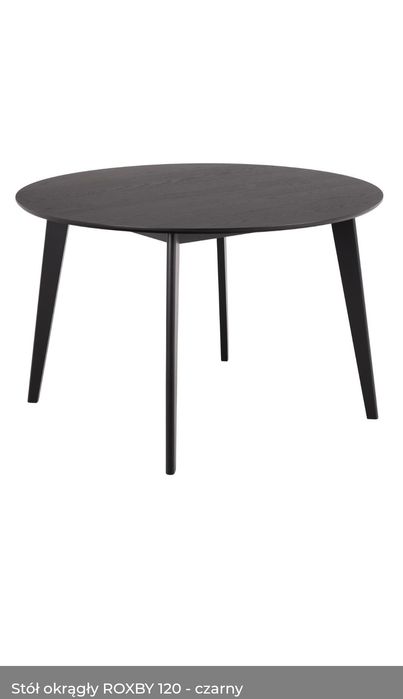 Drewniany stół czarny
