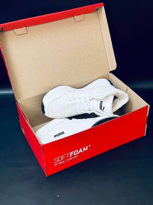 Женские кроссовки Puma Белые зимние кроссовки Пума