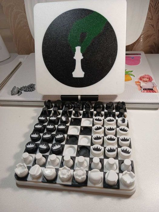 Шахи дорожні, шахи-шашки два в одном, шахматы-шашки