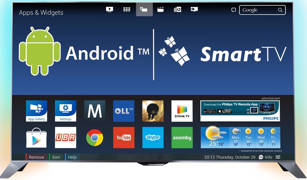Установка смарт ТВ, Smart TV андроид приставок, смарт телевізорів,