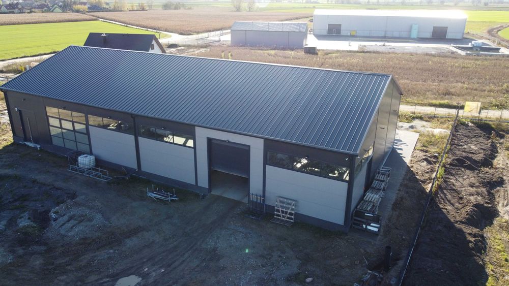 Hala stalowa izolowana 630m2 magazyn produkcja