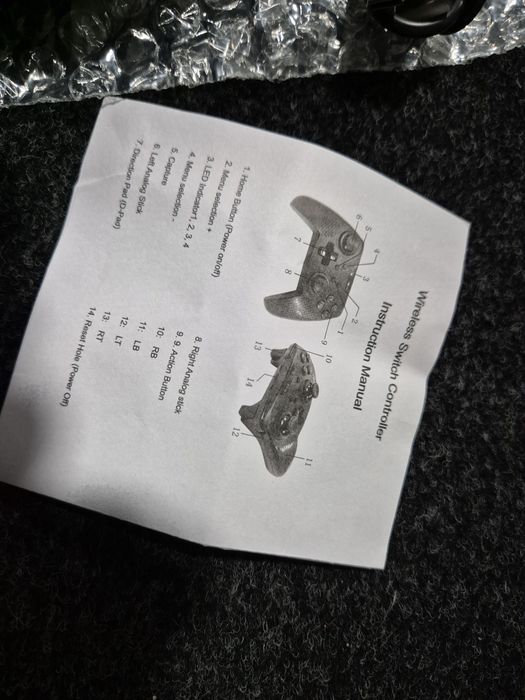 Comando sem fios Nintendo Switch