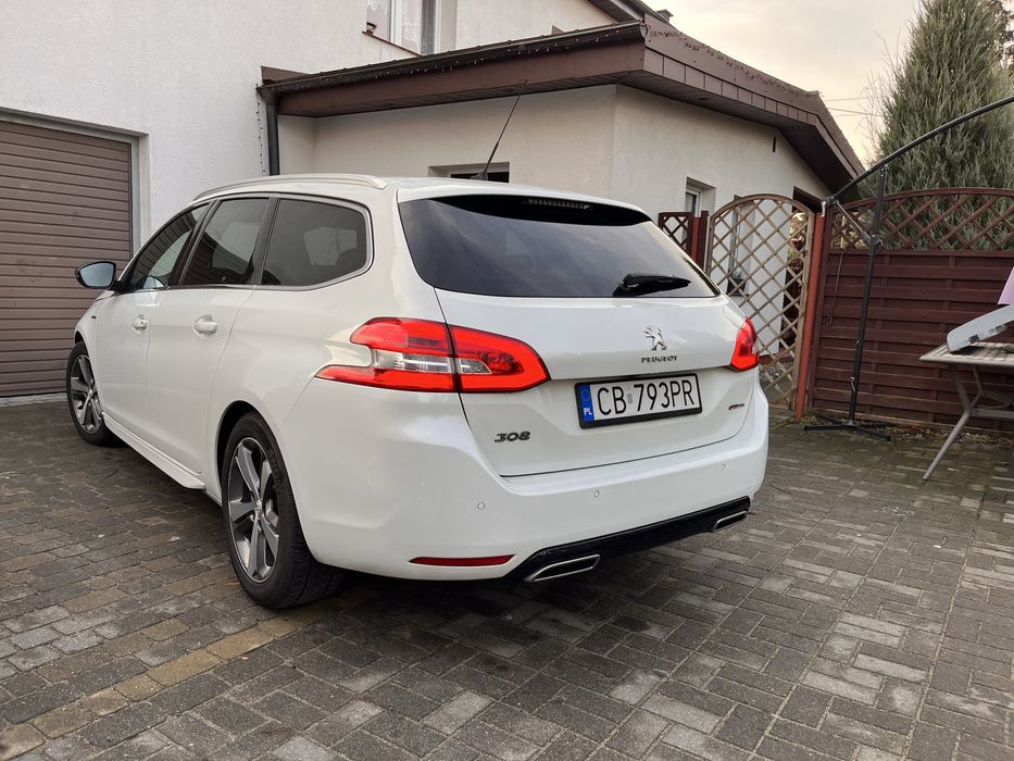 Peugeot 308 t9 1.2 THP EAT8 Gt Line 2019 Biała perła