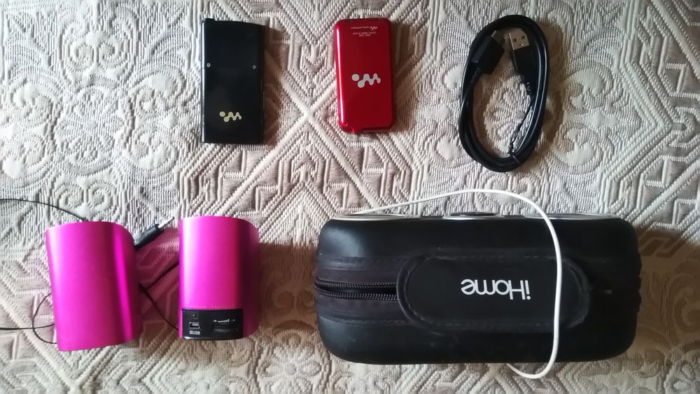 Плеер Sony nwz на 8 и 16гб, колонки активные