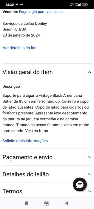 Blackmore Escultura Ferro Fundido Anos 20 Original 91 cm