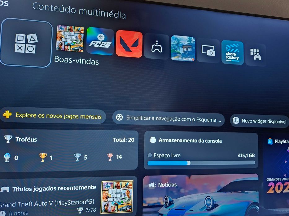 Playstation 5 com 1 mês