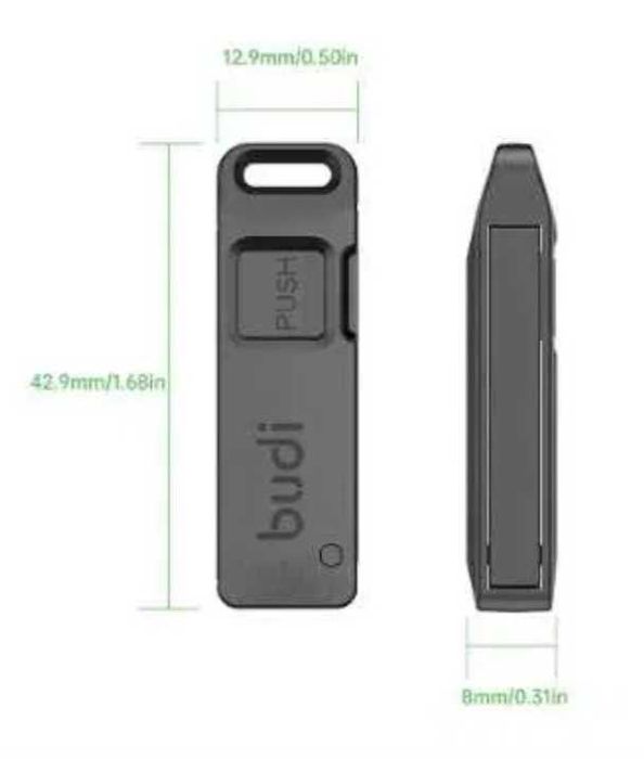 Caixa de Armazenamento Multifuncional para Cartões, Slot p/ Cartão SIM, Ejetor de Cartão com Cordão, Agulha p/ Remoção de Cartão SIM
