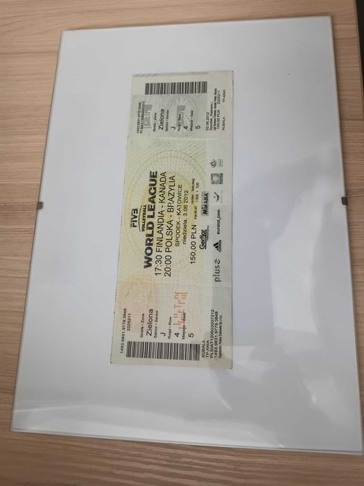 Bilet kolekcjonerski liga swiatowa siatkowka