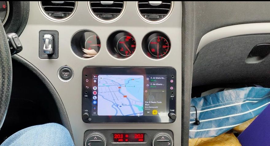 Rádio Android 14 com GPS Alfa Romeo 159,Brera, Sportwagon (Artigo Novo