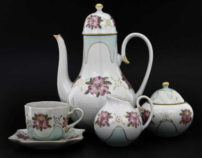 Serv chá Porcelana Pintado à Mão-Raridade da Dominie’s Collection