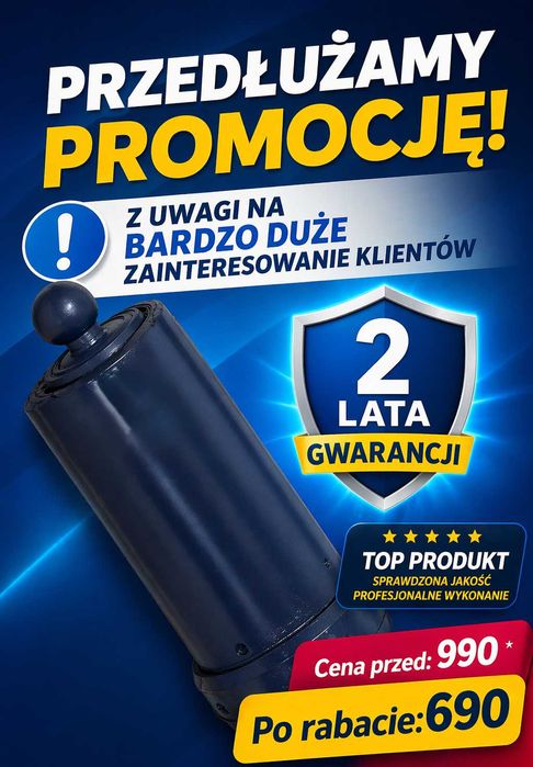 Siłownik STAR . WYSYŁKA!!! 2 LATA GWARANCJI ! Dostępne od ręki!!!