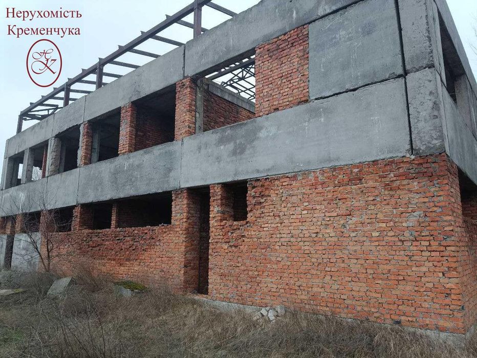 Продаж недобудованої будівлі в промзоні