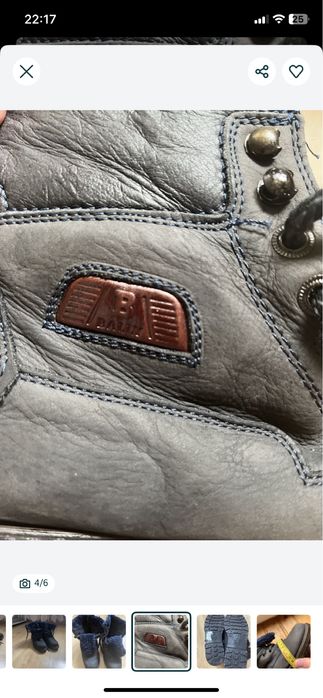 Зимові шкіряні черевички 37,5-38 р