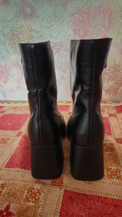 Жіночі сапожки, 38-39, осінь-весна, на каблуку