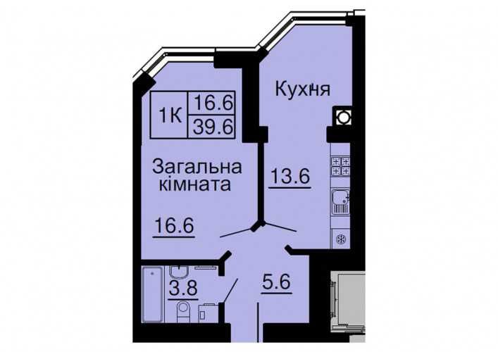 ‼️ЗДАНИЙ БУДИНОК‼️ Продам 1к квартиру ЖК Софія Резиденс & Резиденція