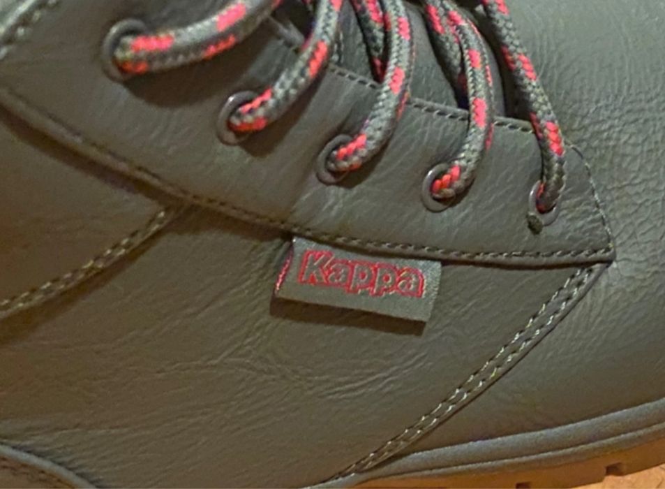 Szare buty kappa trapery