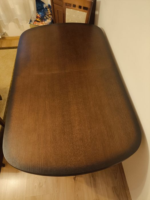 Drewniany stół 160/90 i 6 krzeseł
