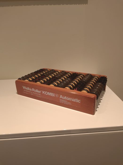 Weihs Roller Kombi drewniany masażer do stóp vintage lata 80