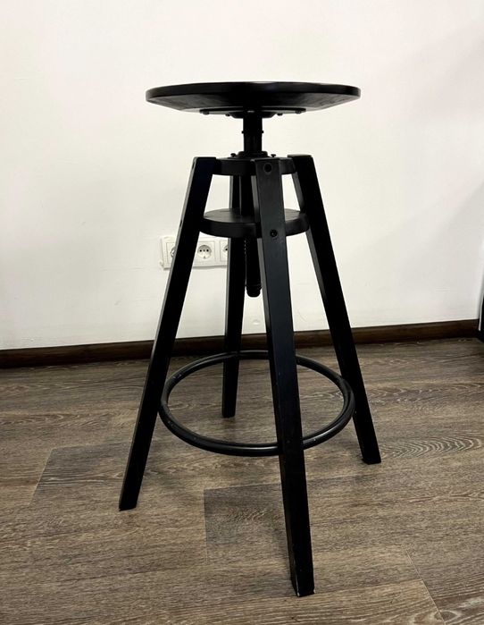 Барний стілець IKEA DALFRED 63-74 см чорний (601.556.02)