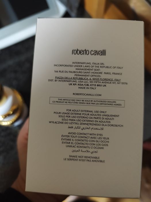 Roberto Cavalli Serpentine, Novo - PORTES GRÁTIS