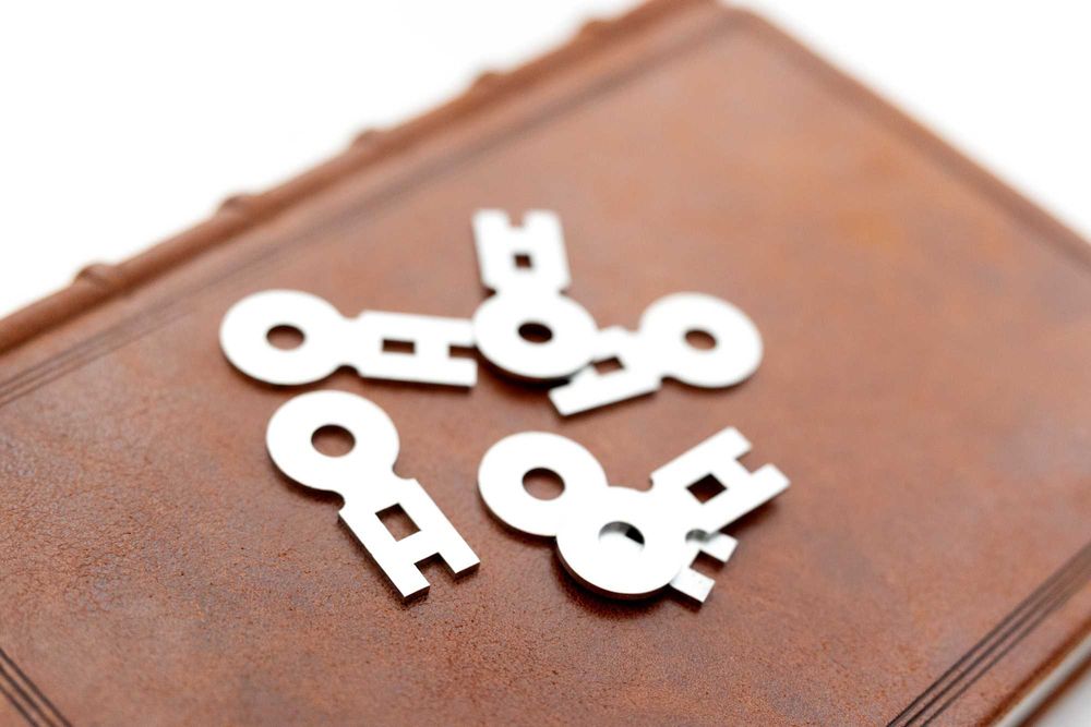 Klucze Introligatorskie do szycia - Bookbinding keys for sewing