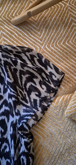 Blusa algodão em  tons de castanho