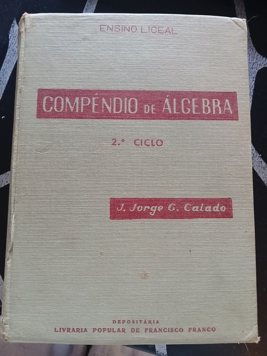 Compêndio de matemática. J. Jorge G. Calado