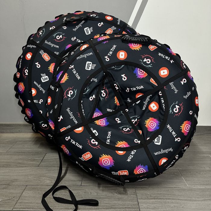 Тюбінг 100см 120см тюбинги надувные санки ватрушка для снега тюб