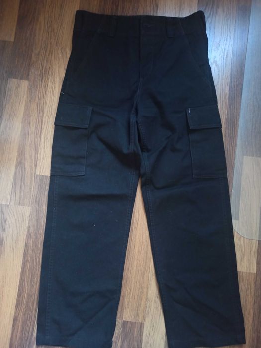 Spodnie czarne męskie typu bojówki