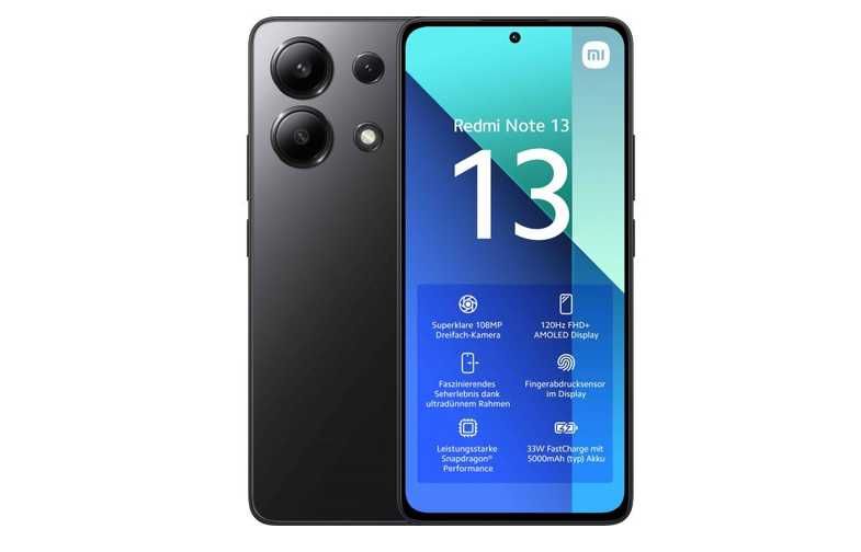 Xiaomi redmi 13 8gb 256gb ROM Midnight Black Novo
