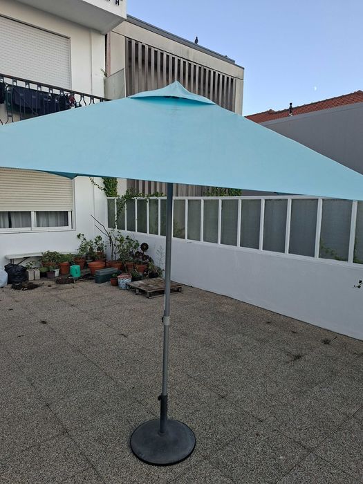 Guarda-sol grande de jardim/terraço com base