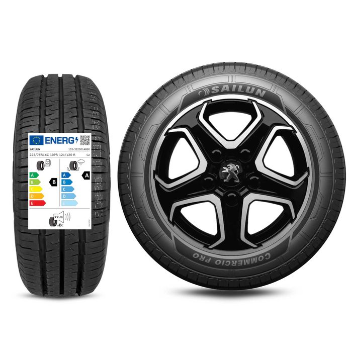 Nowe koła letnie 16" PEUGEOT Boxer / Boxer Van 225/75R16c CZARNY POLER