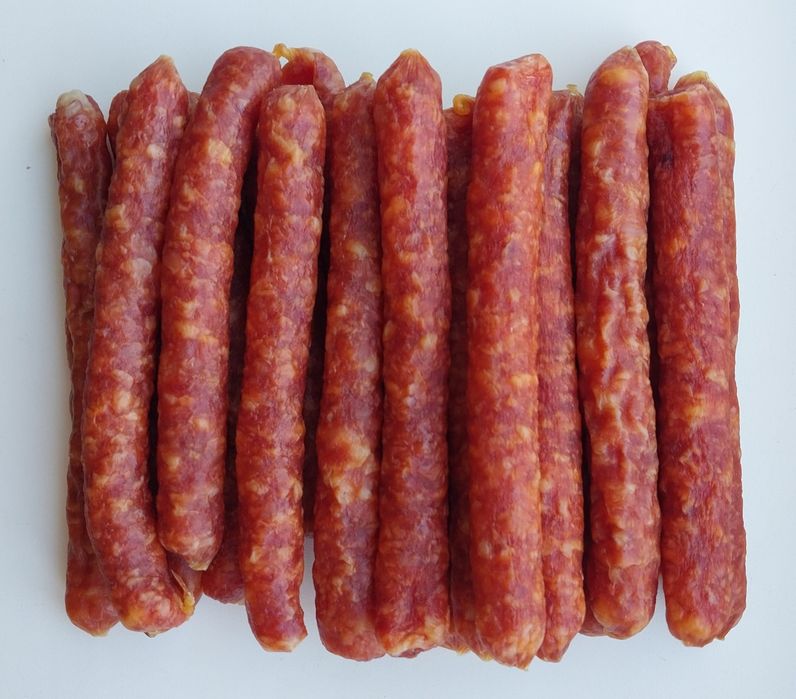 Колбаски чоризо свинина курица салями говядина конина 500 грамм