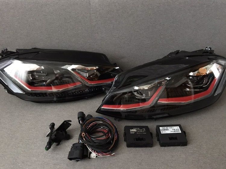 NEW LED Фары Гольф 7, Vw Golf 7 GTI,Оптика Фольксваген гти фара фонари