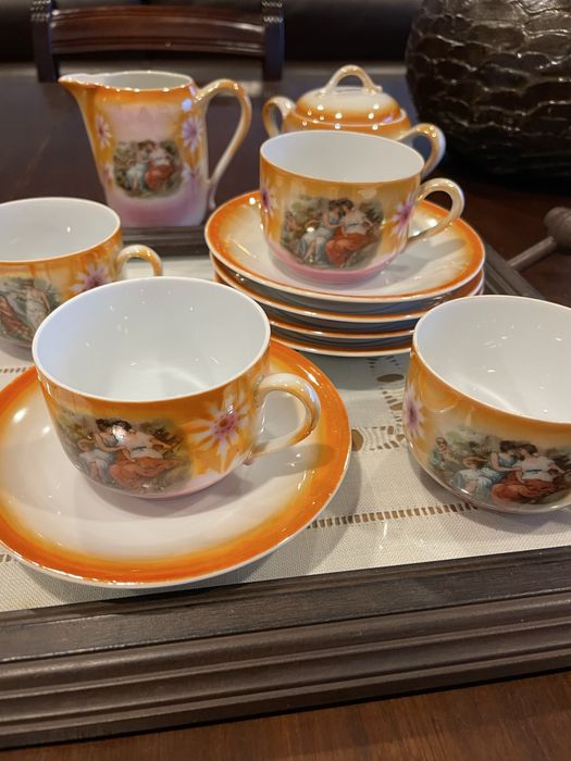 Serviço chá porcelana muito antigo