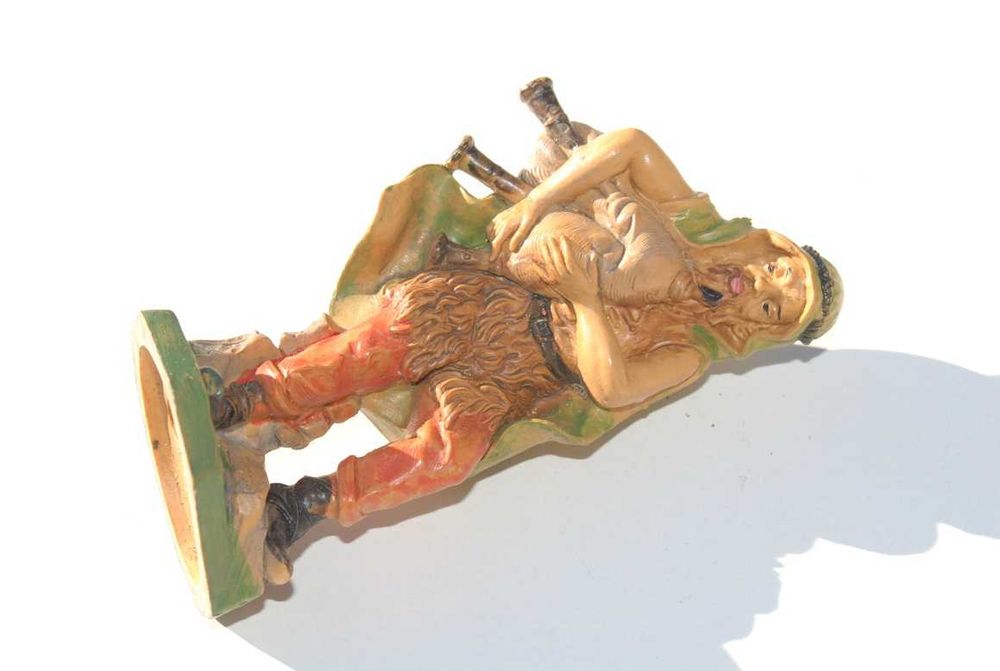 Stara figurka pasterz z szopki Betlejemskiej antyk