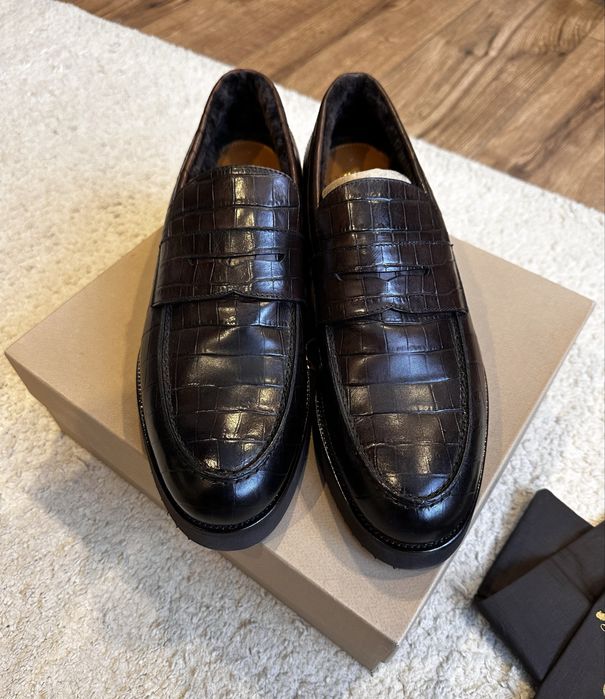 Doucal’s Italy | Новые кожаные лоферы с мехом | Original до