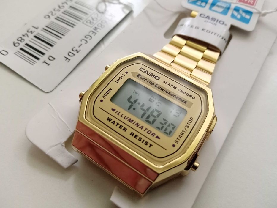 Zegarek Casio Retro złoty A168WG-9EF nowy