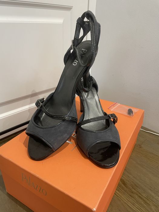 Buty na niskiej szpilce szare Palazzo roz 38