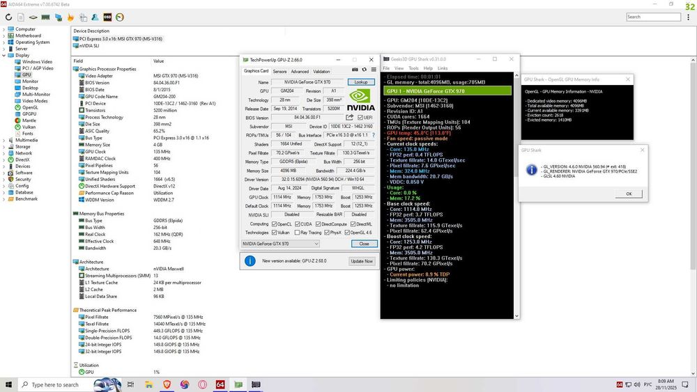 Відеокарта MSI Nvidia GTX 970 4GB 256 bit GDDR5
