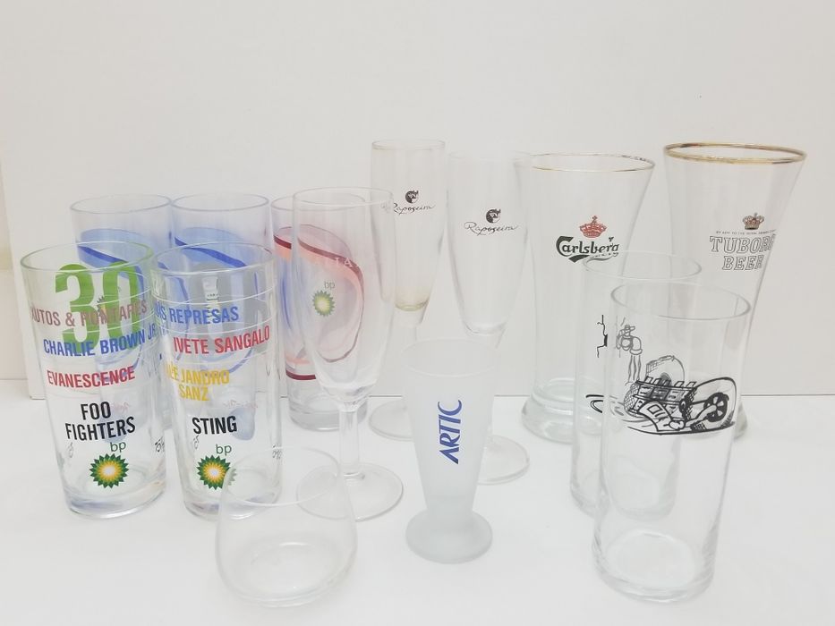 20 Copos com publicidade anos 90
