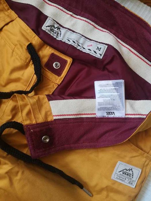 Spodnie snowboardowe Vans żółte 38 M na snowboard zimowe sportowe