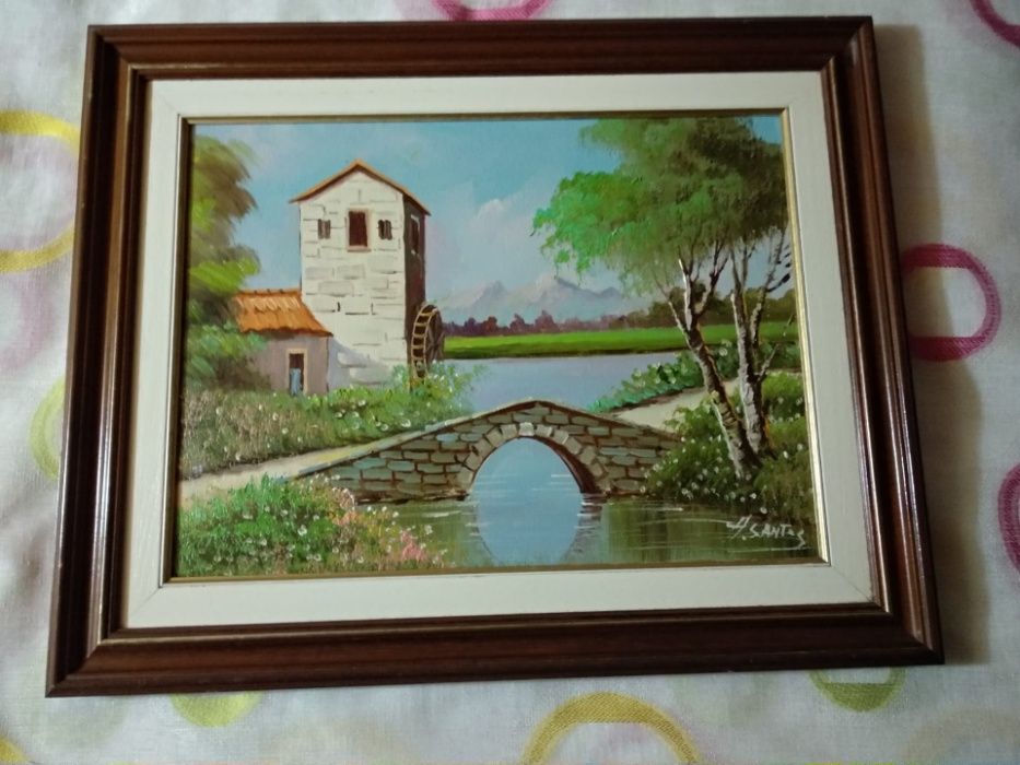 Quadro em tela : paisagem rural