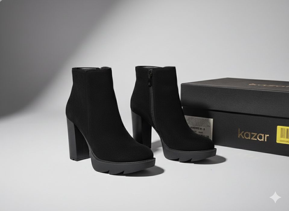 Skorzane botki Kazar