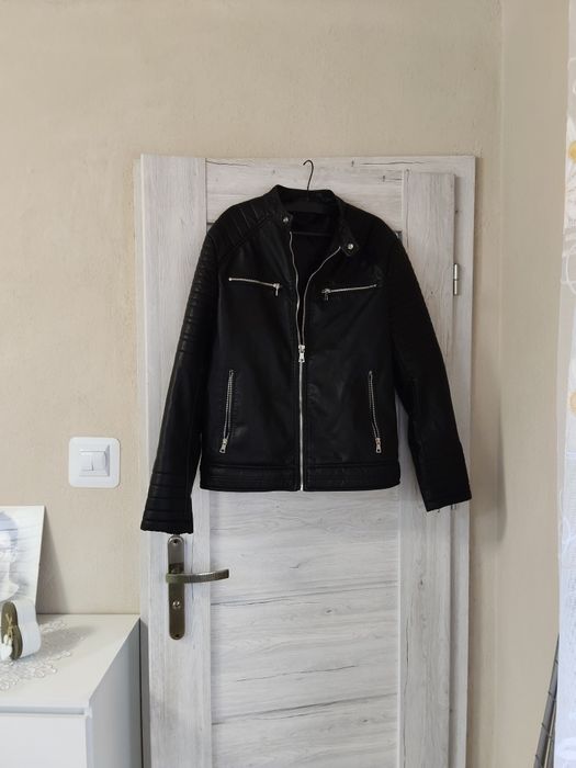 Super kurtka jesienna skóra męska M