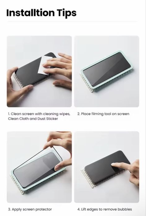 Защитное стекло Ugreen iPhone 17 Pro Max, 17 Pro, полное покрытие, 9D With Black Border, 2 стекла, очень тонкие рамки