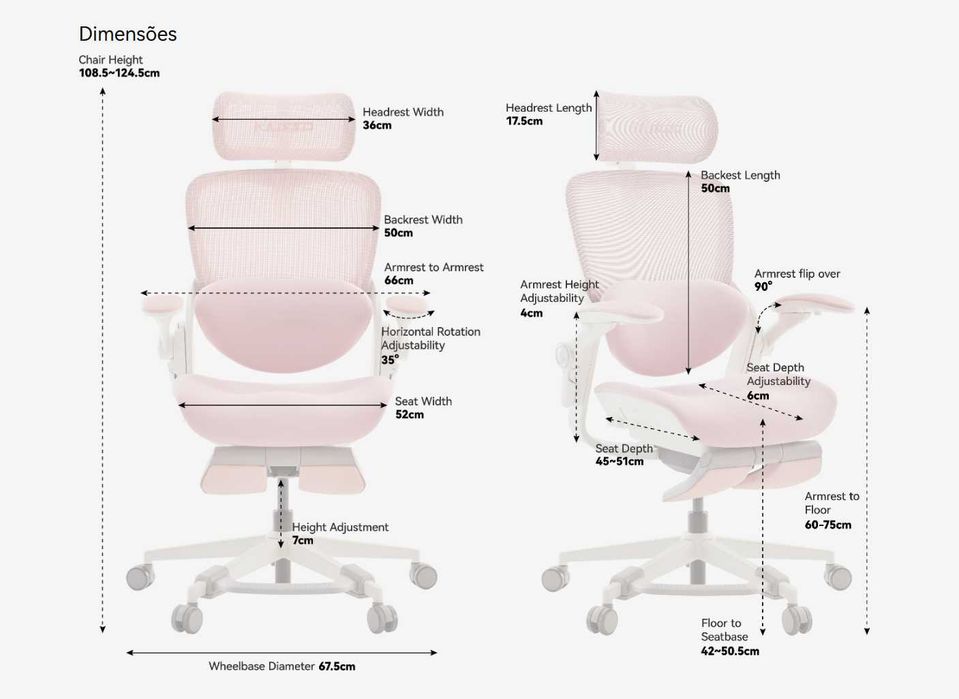 Cadeira de escritório ergonómica Musso E80 Muse
