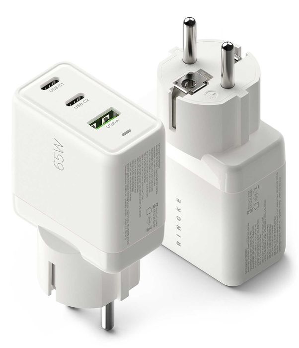 Сетевое зарядное устройство Ringke 65W GaN 3-Port Ground Fast Charging